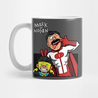 Funny Superhero Father And Son Comic Book Superheroes Mug